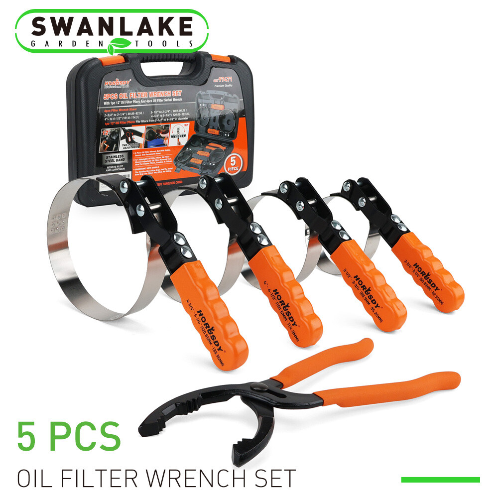 5-Swivel Oil Filter Wrenches 2-3/4″ – 5-1/4″ 68.85-133.35mm 12″ Adjustable Plier