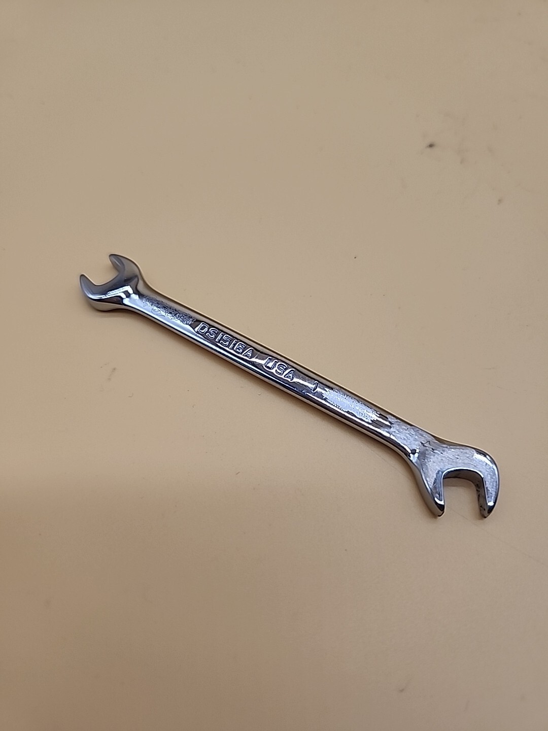 Snap-On Tools 15/64″ 1/4″ SAE Offset Open Ignition Wrench DS1516A USA