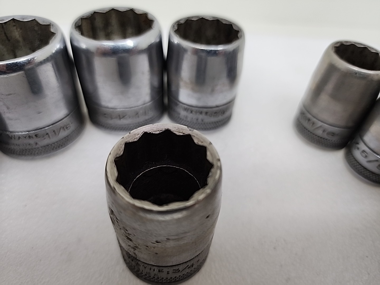 VTG SK Tools SK Wayne 1/2” Drive SAE 12Pc Socket Set 7/16” To 1 1/4” USA