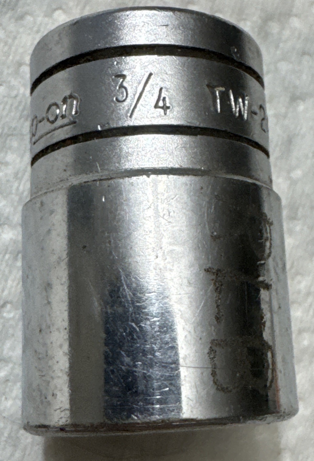 Snap-on TW241 Shallow Chrome Socket 1/2″ Drive 3/4″ SAE 6 Point USA Mechanic