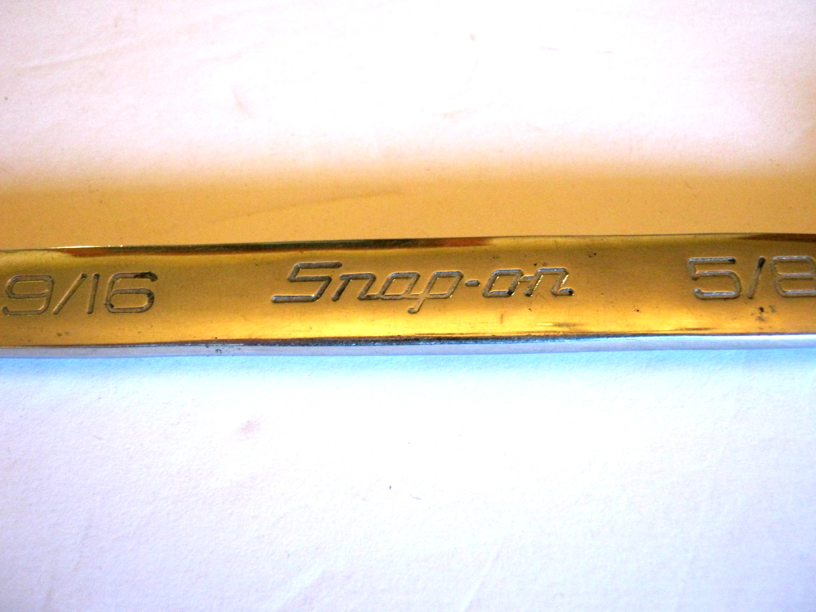 SNAP ON – VO1820B – 9/16 AND 5/8 DOUBLE OPEN END WRENCH – 7 1/4 Inches Long.