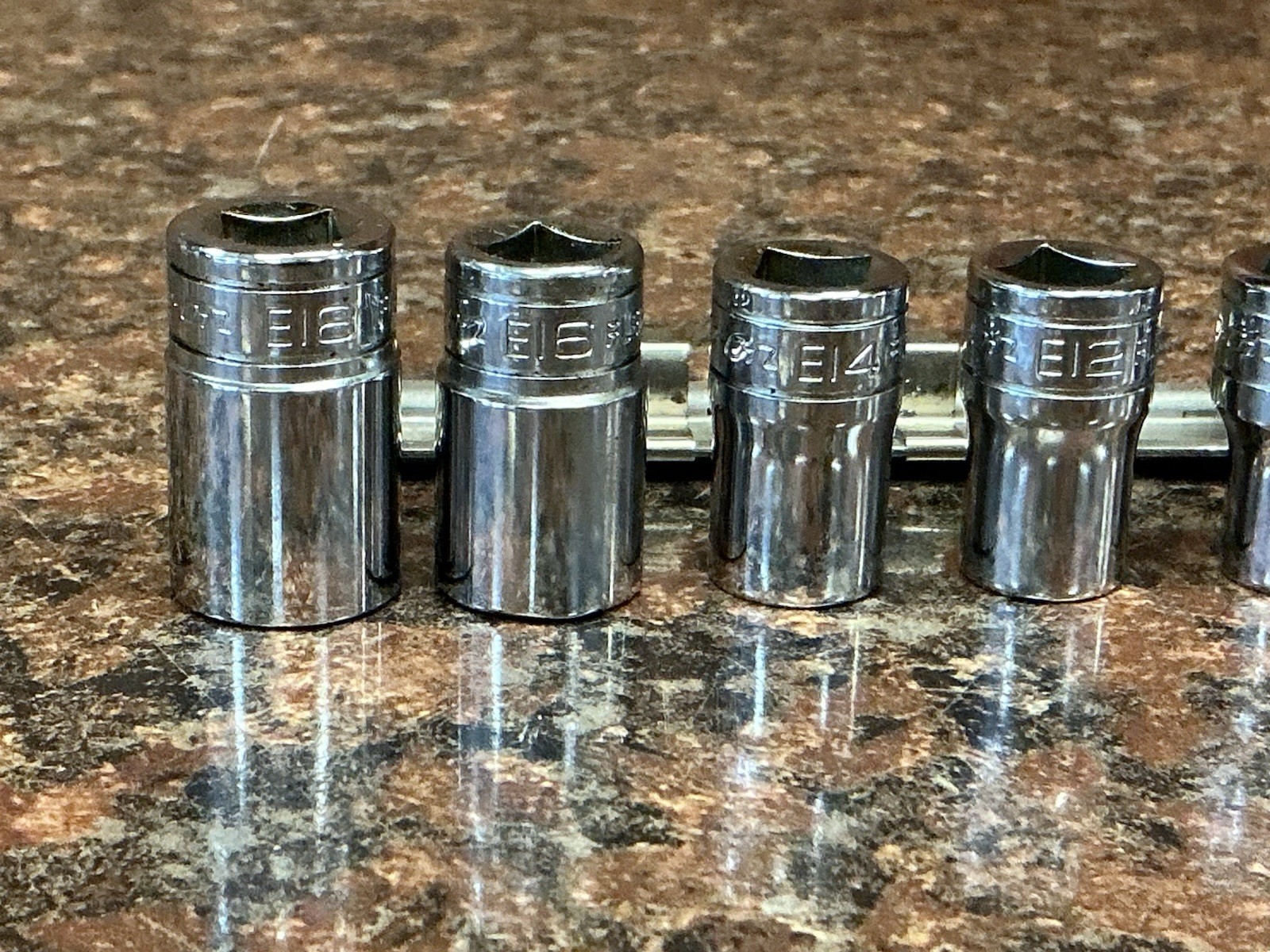 Snap-on Fle180a 10 Piece Inverted Torx Socket Set E4-E18 USA – b4