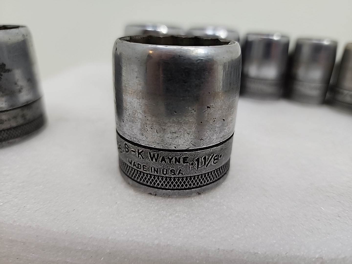 VTG SK Tools SK Wayne 1/2” Drive SAE 12Pc Socket Set 7/16” To 1 1/4” USA