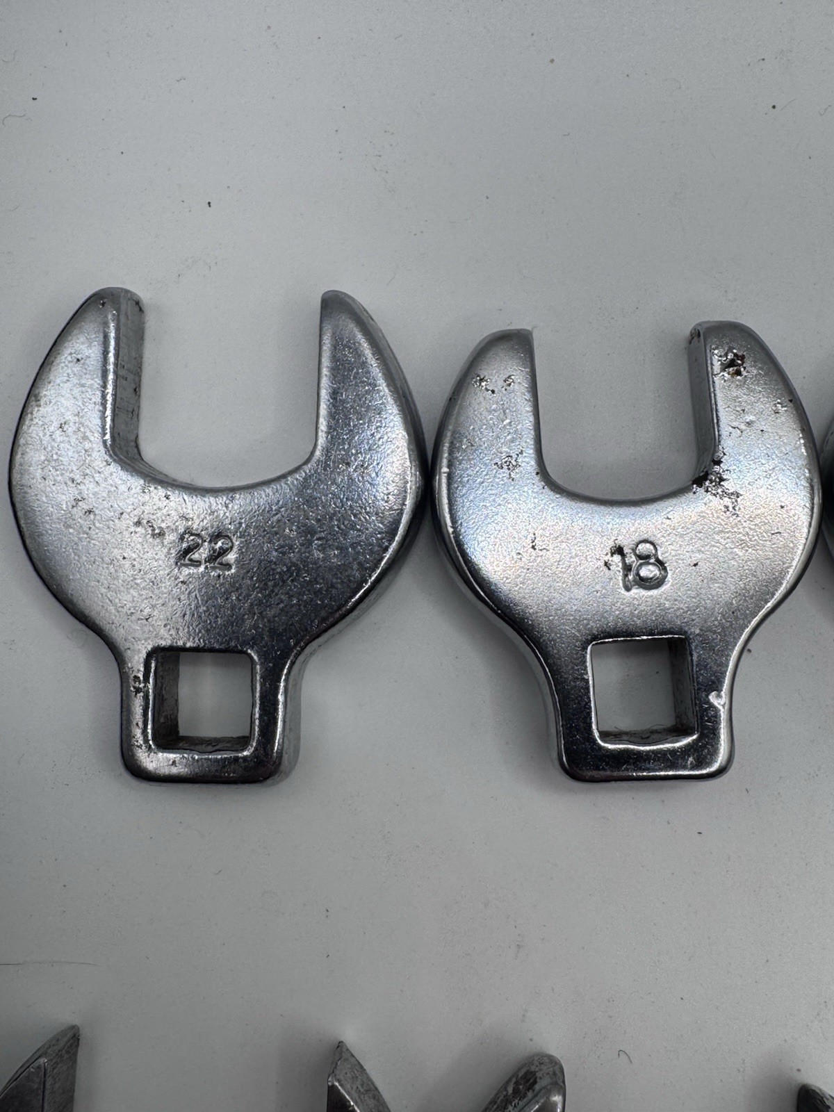 15 Pc 3/8 Drive Crowfoot Flare Nut Wrench Lot SAE Metric Craftsman TTC