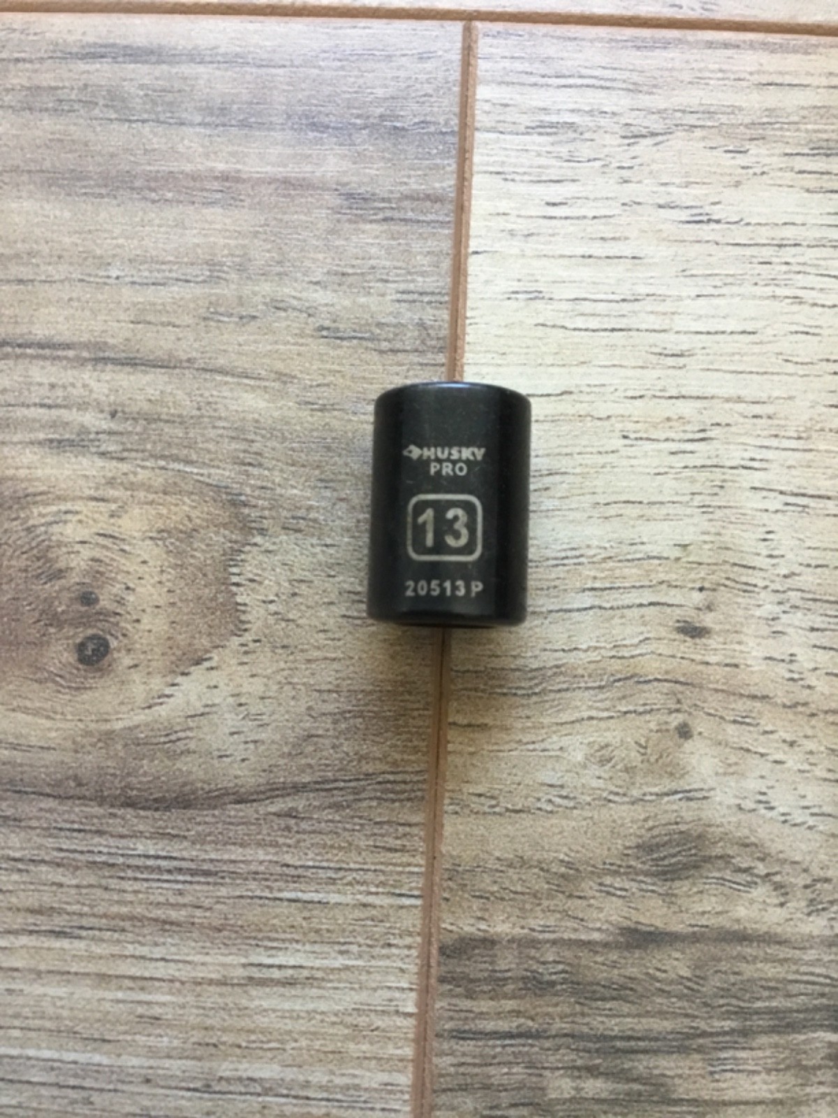 Husky Pro Tools 1/4″ Drive 6 Pt Shallow Black Socket 13mm- 20513P