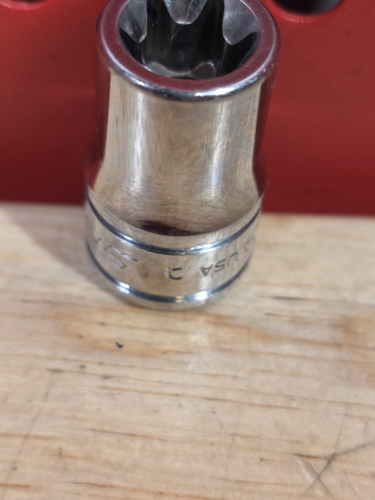 Snap-on Tools FLE120A E12 3/8″ Drive Inverted TORX Chrome Socket External E Torx