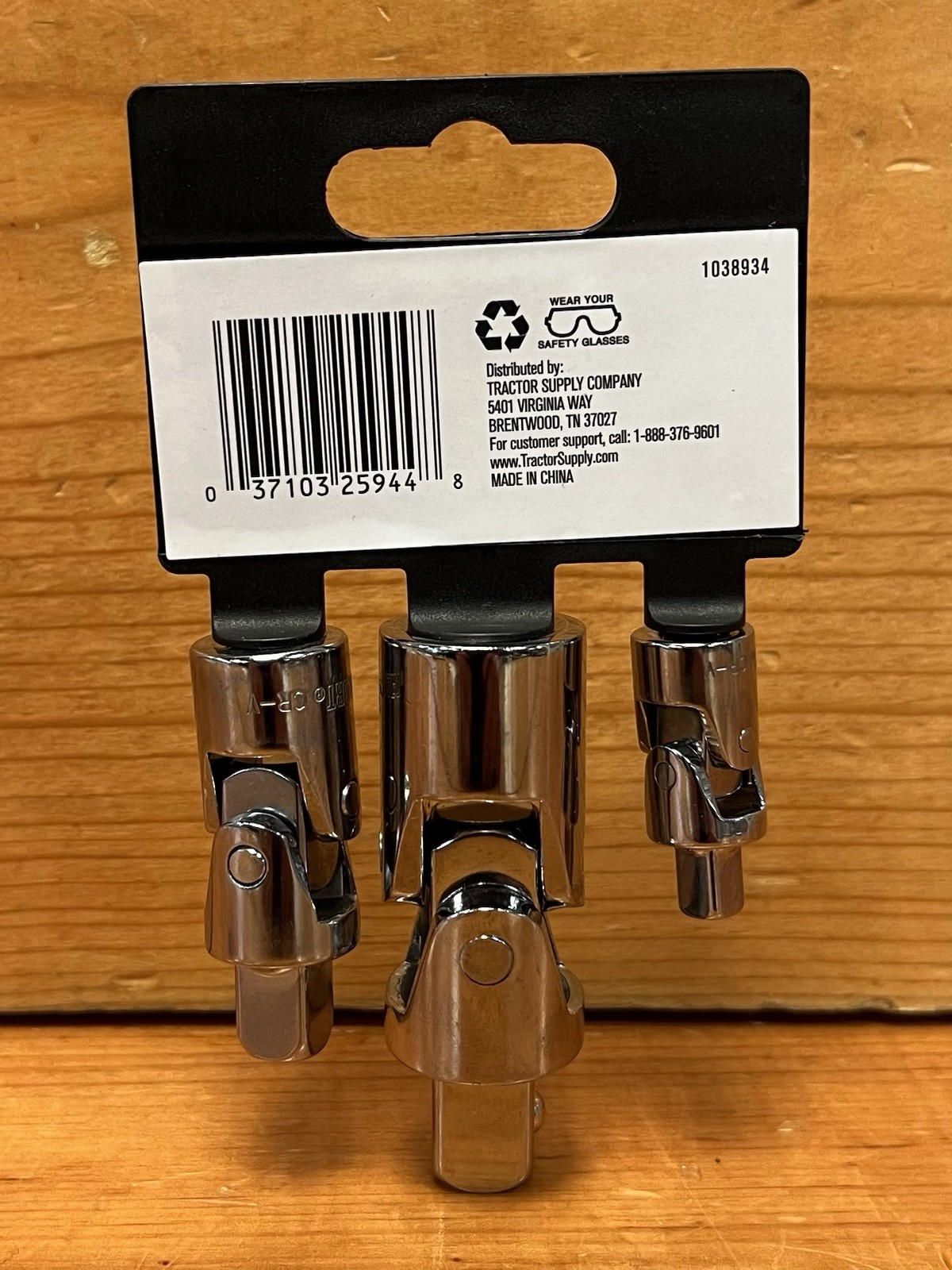 JobSmart 1038934 1/4 in., 3/8 in. and 1/2 in. Drive Set, Universal Joint, 3 pc.