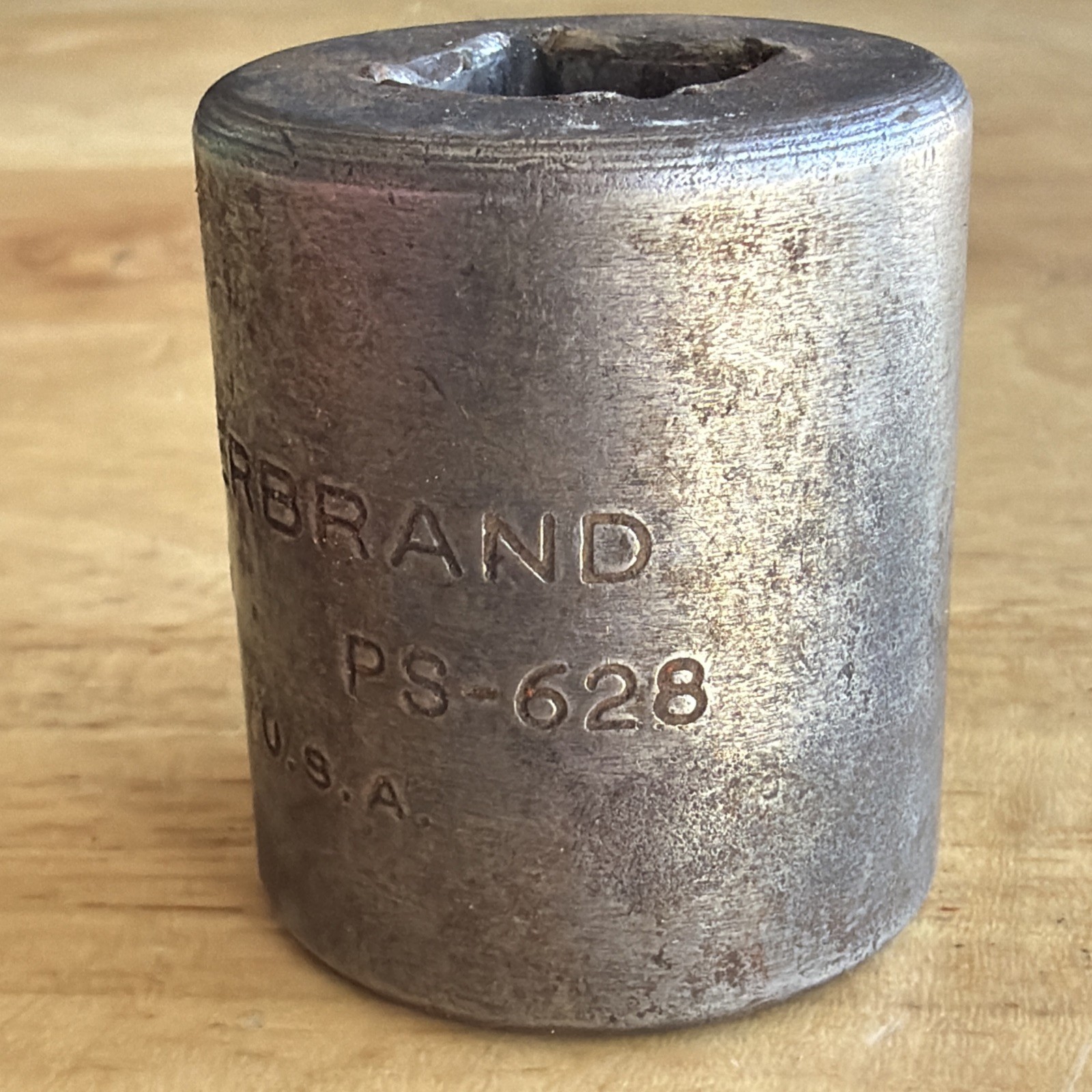 Herbrand Tools 7/8″ Shallow Impact Socket 1/2″ Drive 6 Point PS-628 Vtg USA