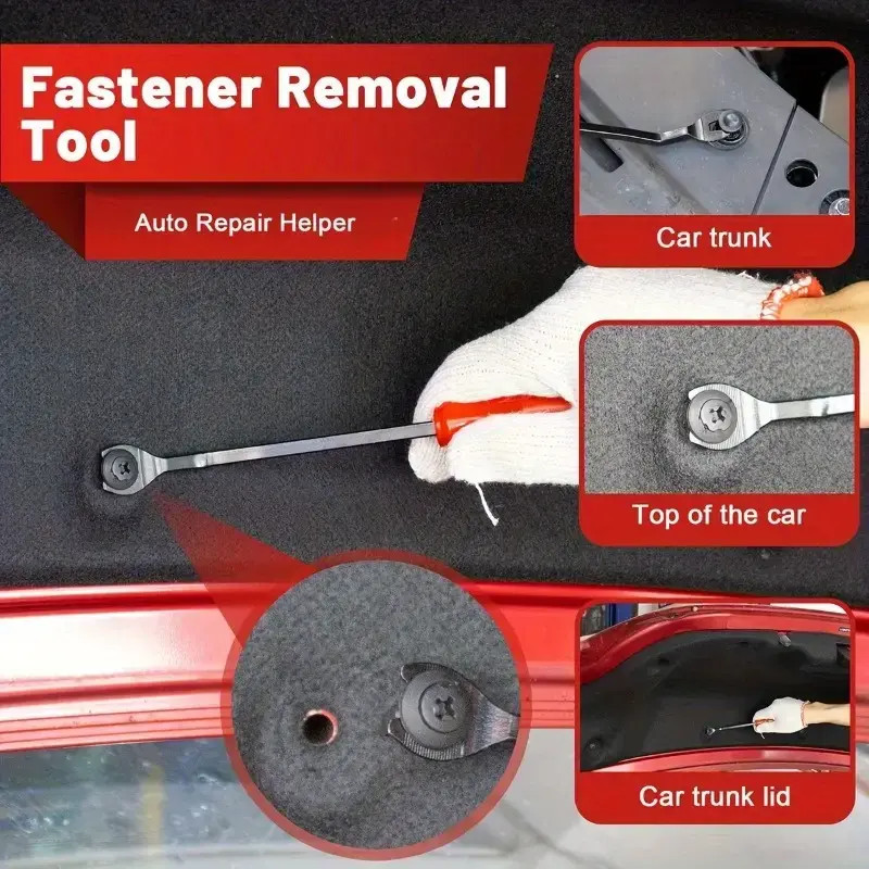 3Pcs Car Trim Clip Removal Pliers Pry Tool Kit with Storage Bag