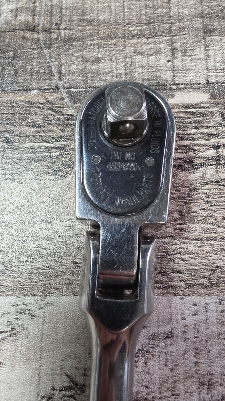 Snap-on F835 3/8” Drive Ratchet – Black Hard Handle – USA Made – Classic Design