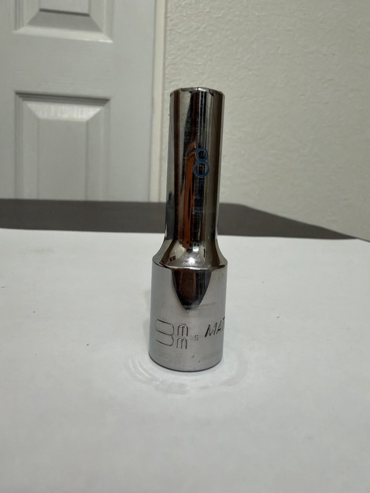 MATCO Tools BD8M6A 3/8″ Drive Metric 8mm Deep 6 Point Chrome Socket