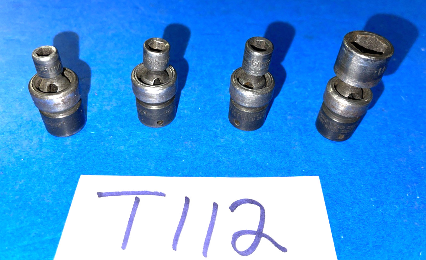 SK TOOLS 4 PIECE 1/4 DRIVE METRIC IMPACT SWIVEL SOCKETS 5, 5.5, 6 AND 11MM