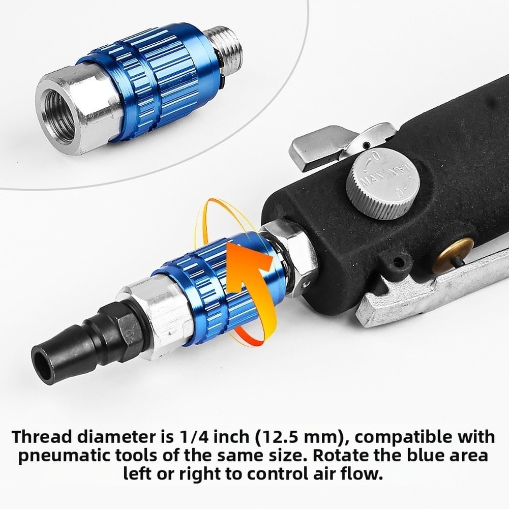 Hexagonal Shape Air Flow Control Valve 1 4 Inch Thread for Pneumatic Tools