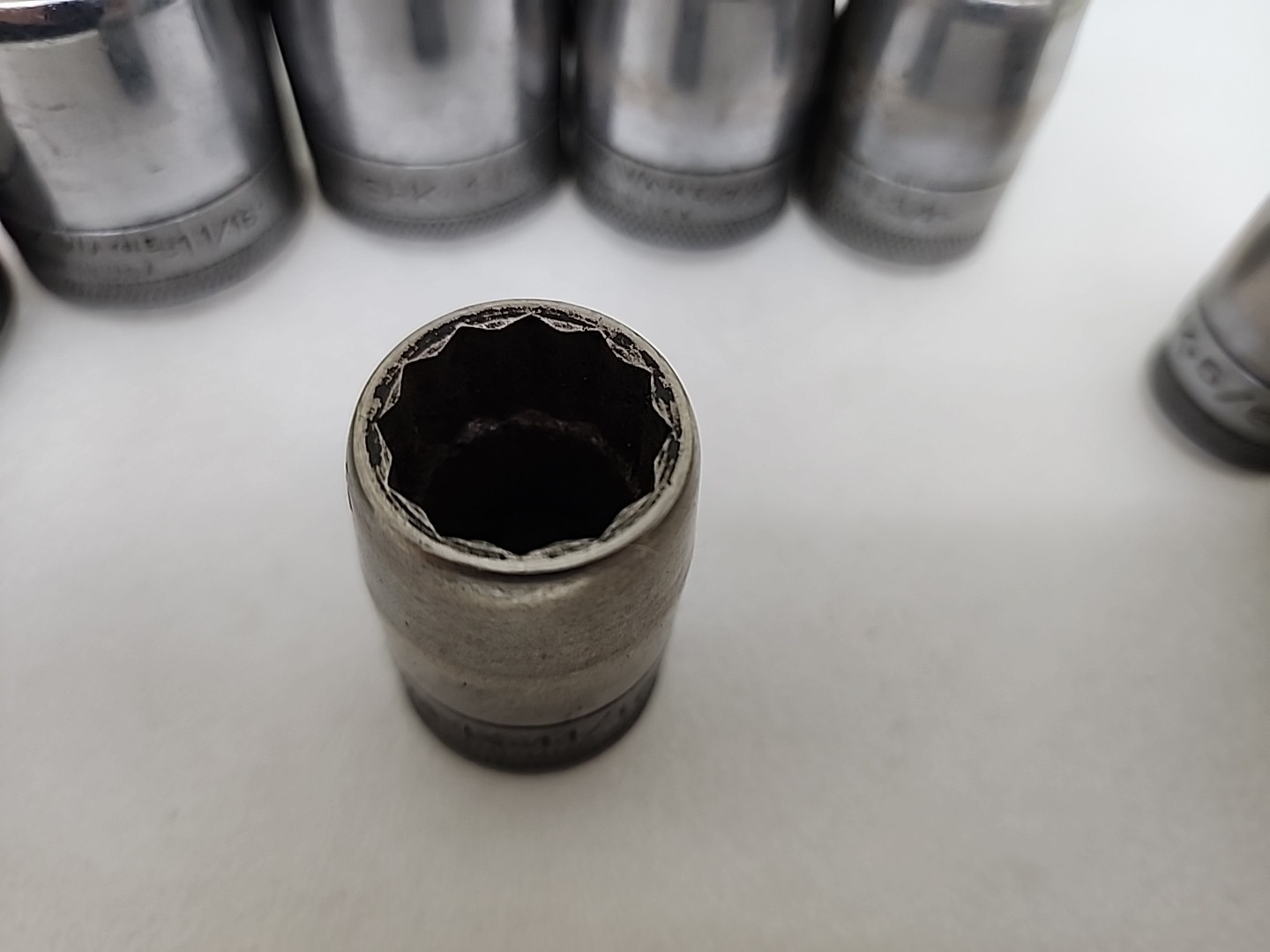 VTG SK Tools SK Wayne 1/2” Drive SAE 12Pc Socket Set 7/16” To 1 1/4” USA