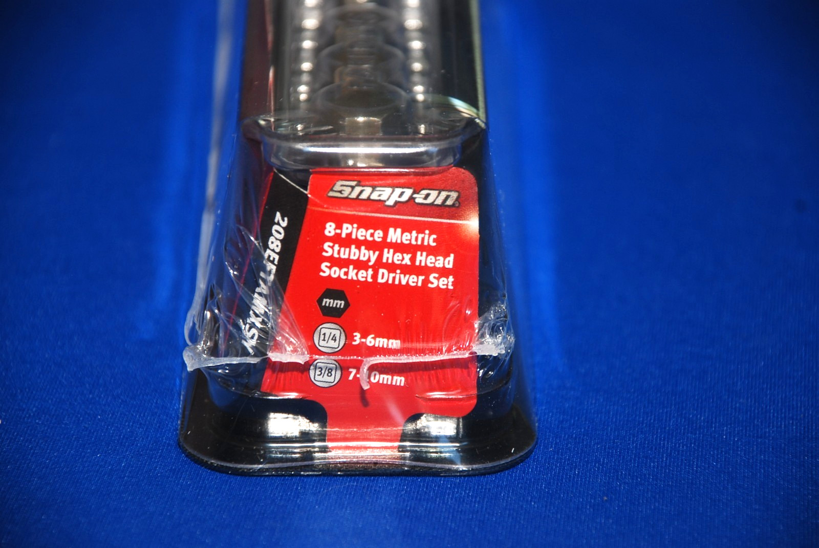 Snap-on NEW 8 Pc Combo Drive Metric Hex Bit Stubby Socket Driver Set 3mm-10mm