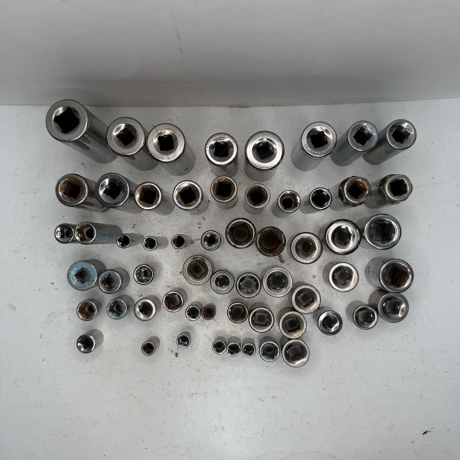 59pc Craftsman Socket Lot 1/4″ 3/8″ 1/2″ Drive SAE Metric Deep Inverted G2