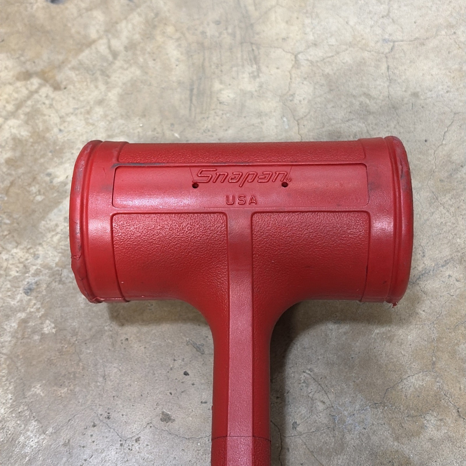Snap-On Tools 56 oz Soft Grip Dead Blow Hammer Red HBFE56 EUC