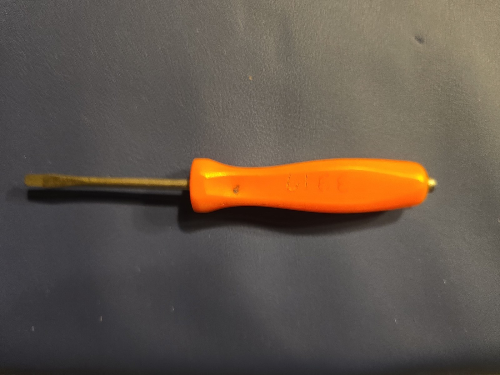 Snap-on Tools SDD224 Orange Flat Slotted Screwdriver Pocket USA