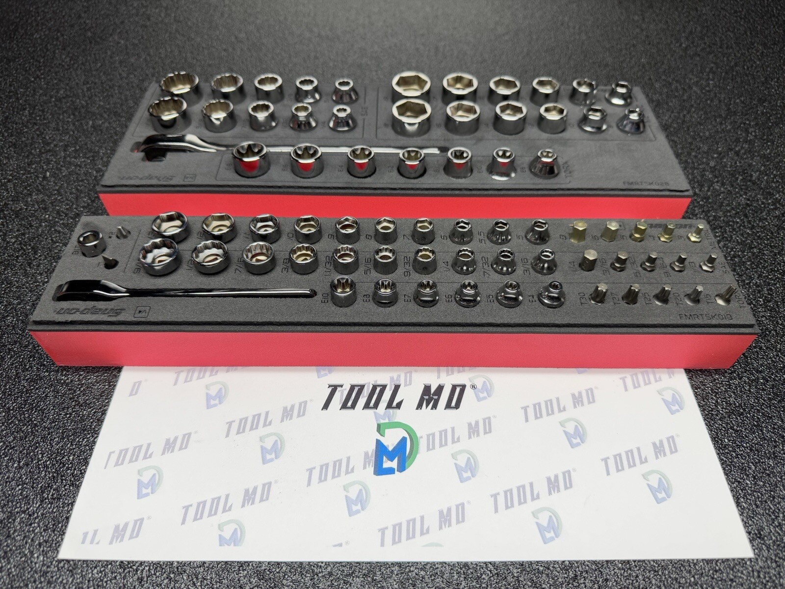 Snap-on Tools NEW 75pc LOW PROFILE Mixed Master RED Foam Sets 145RTMLE 230RFSMLE