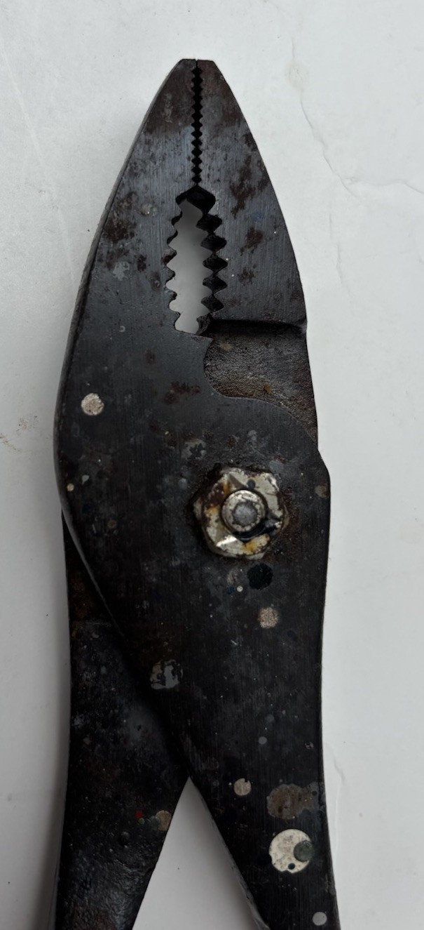 Snap On 8″ Heavy Duty Talon Grip Combination Slip Joint Pliers Vintage