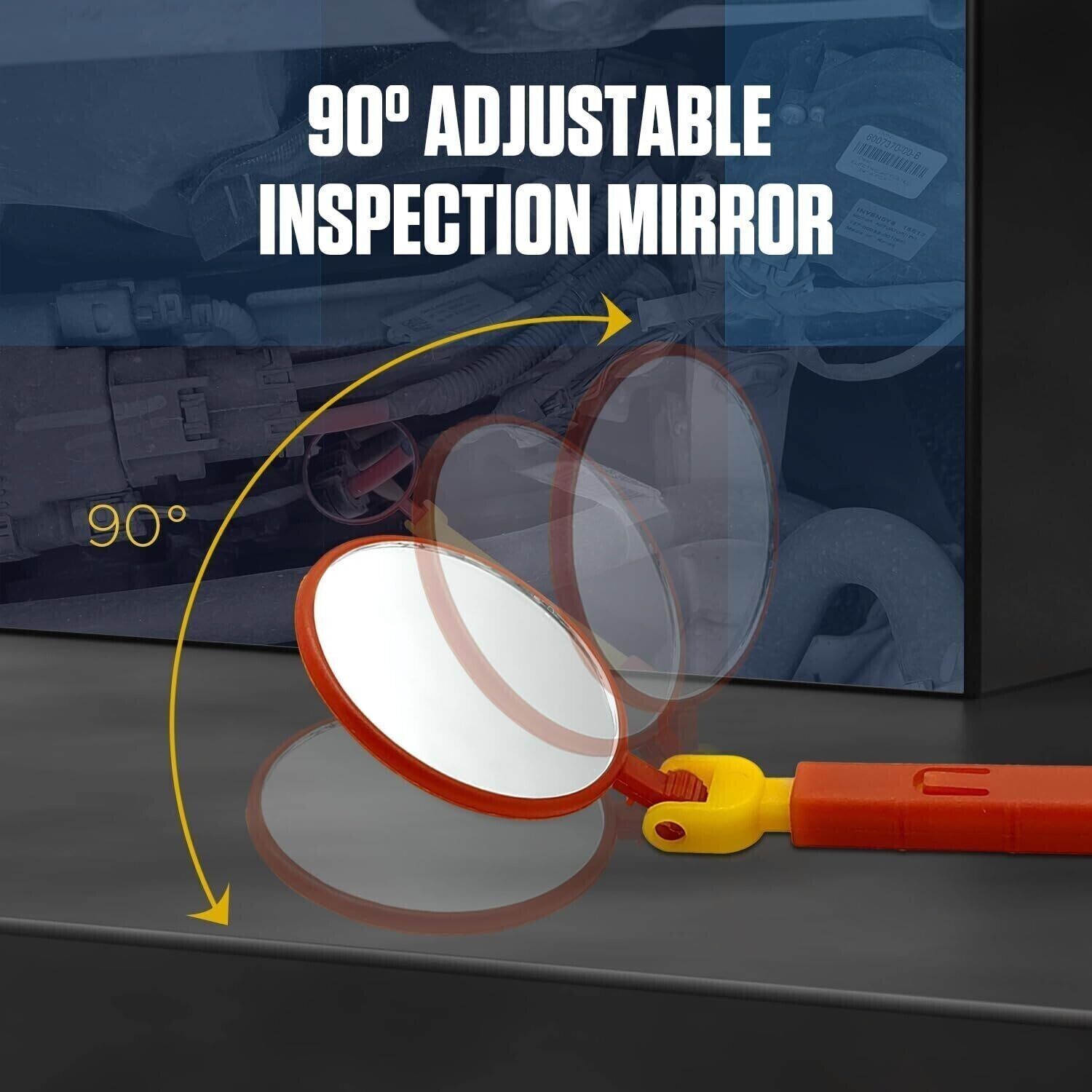 1000V Insulated Inspection Mirror Telescopic For Hybrid And EV Versatile Tool