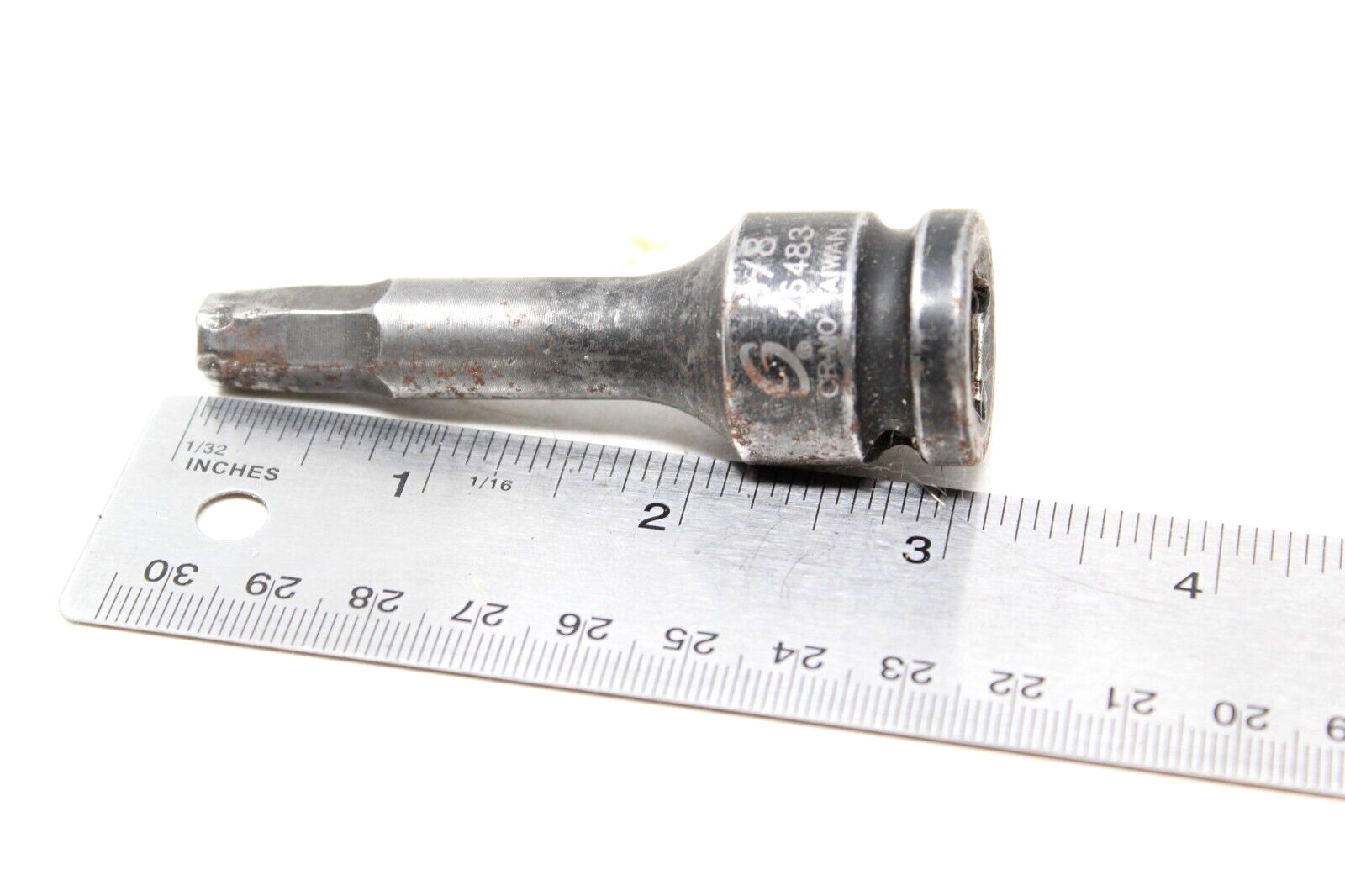 Vintage Grey Pneumatic 26483 1/2″ Drive SAE Hex Driver Impact Socket 3/8″