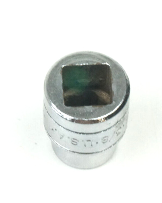 S-K Tools 3/8″ 6 Point Shallow Chrome Socket 3/8″ Drive 45112 USA