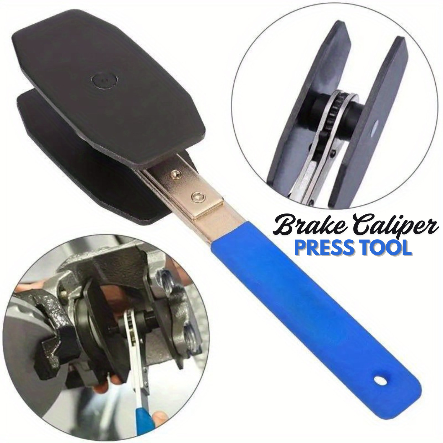 Car Ratchet Brake Piston Wrench Spreader Caliper Pad Install Tool Press Portable