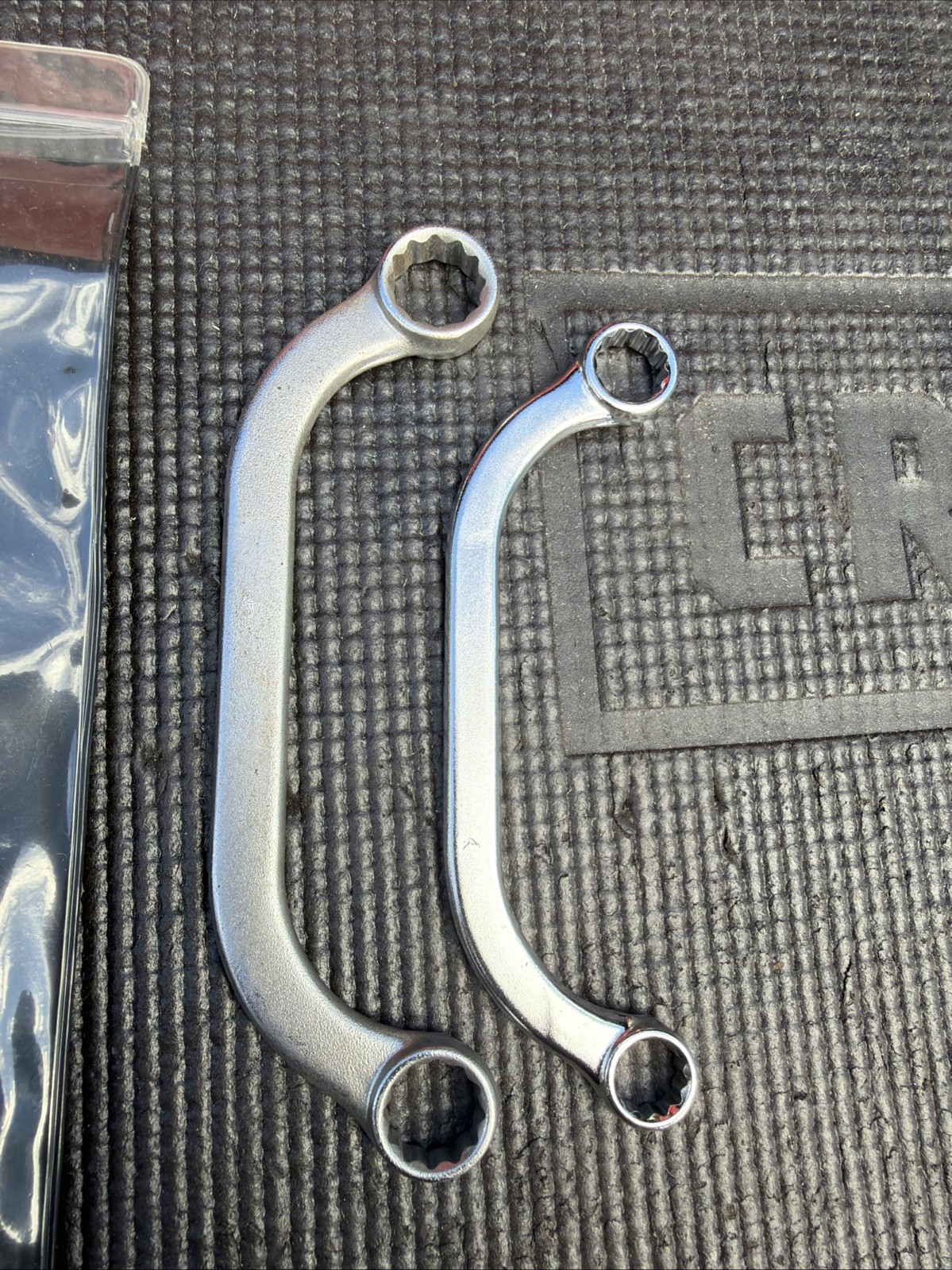 Rare SK Tools USA 2pc Obstruction Distributor Crescent Moon Wrenches H1600 H1820