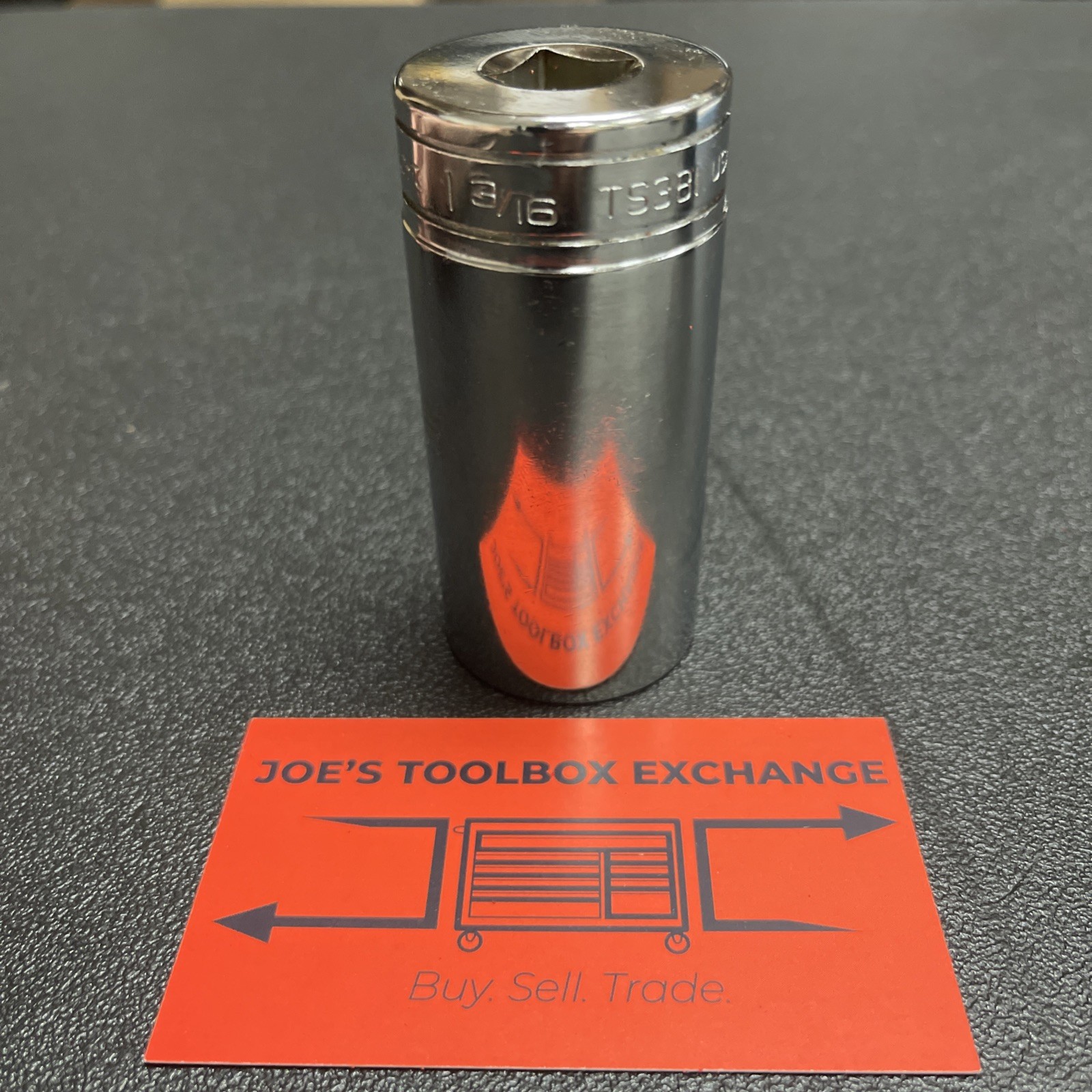 Snap-on Tools USA NEW 1/2″ Drive 1-3/16″ SAE Deep 6 Point Chrome Socket TS381
