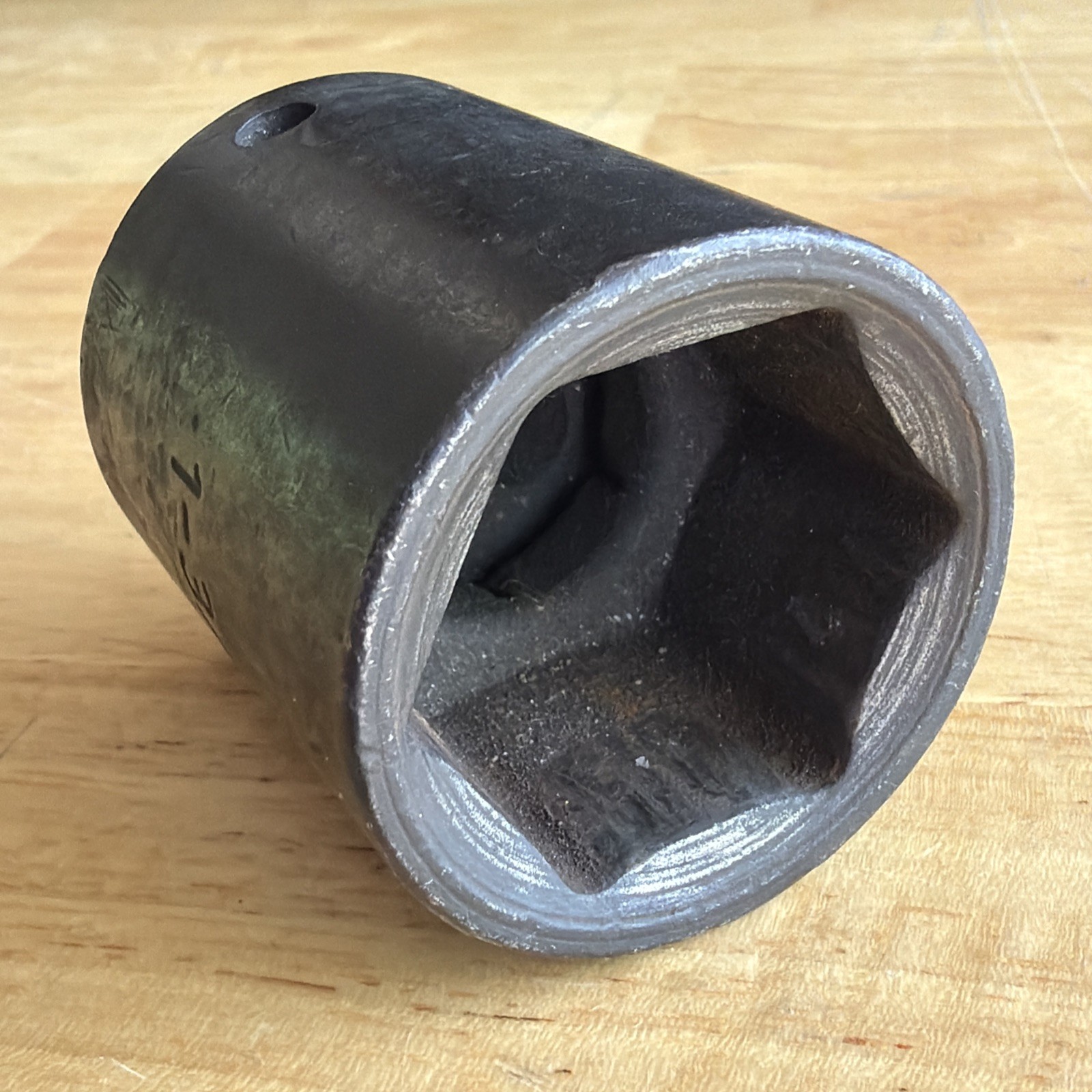 SK Tools 1-3/16″ Shallow Impact Socket 1/2″ Drive 6 Point S-K 34038 Made in USA