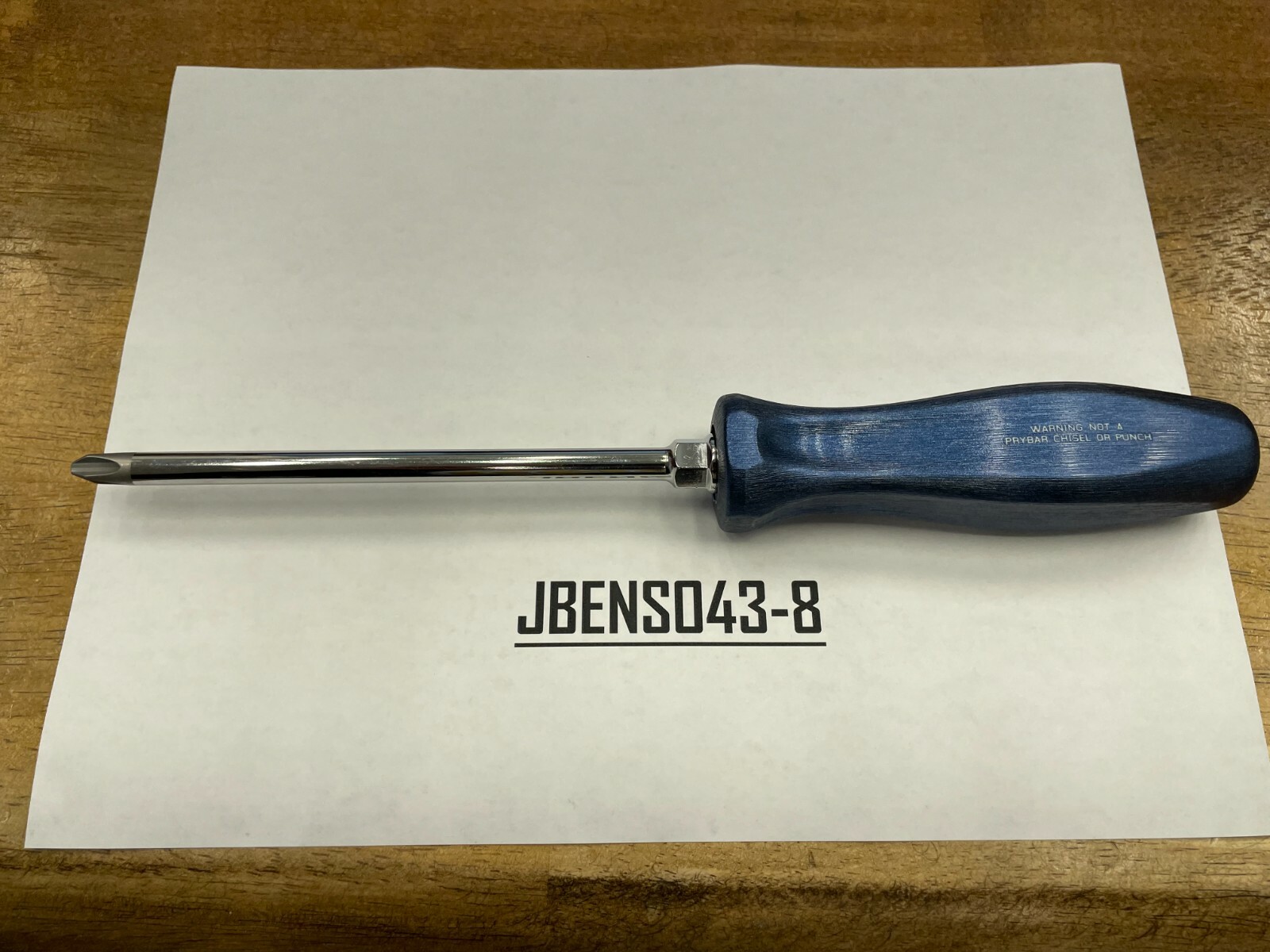 Snap-on Tools USA NEW POWER BLUE #3 Phillips Hard Handle Screwdriver SDDP63IRAMB