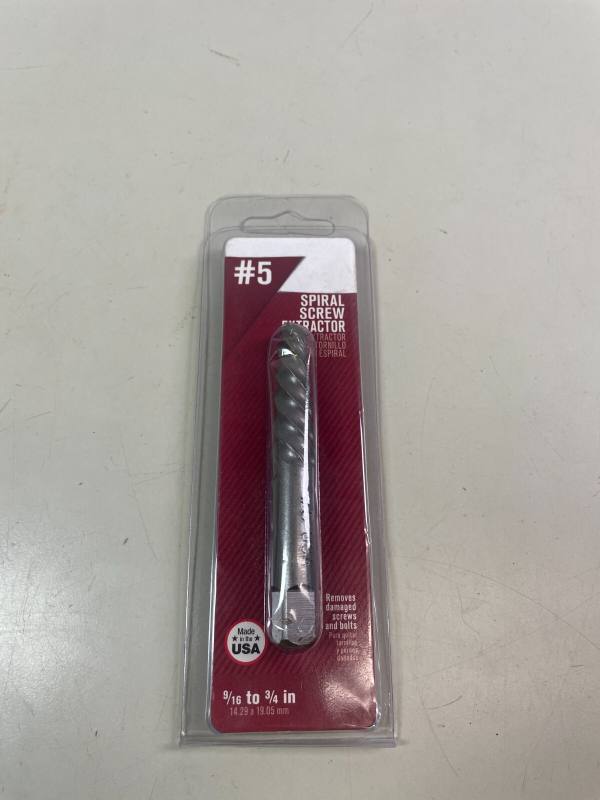 #5 Screw Extractor 17/64″ Spiral Screw Extractor for 9/16″ to 3/4″ Bolts