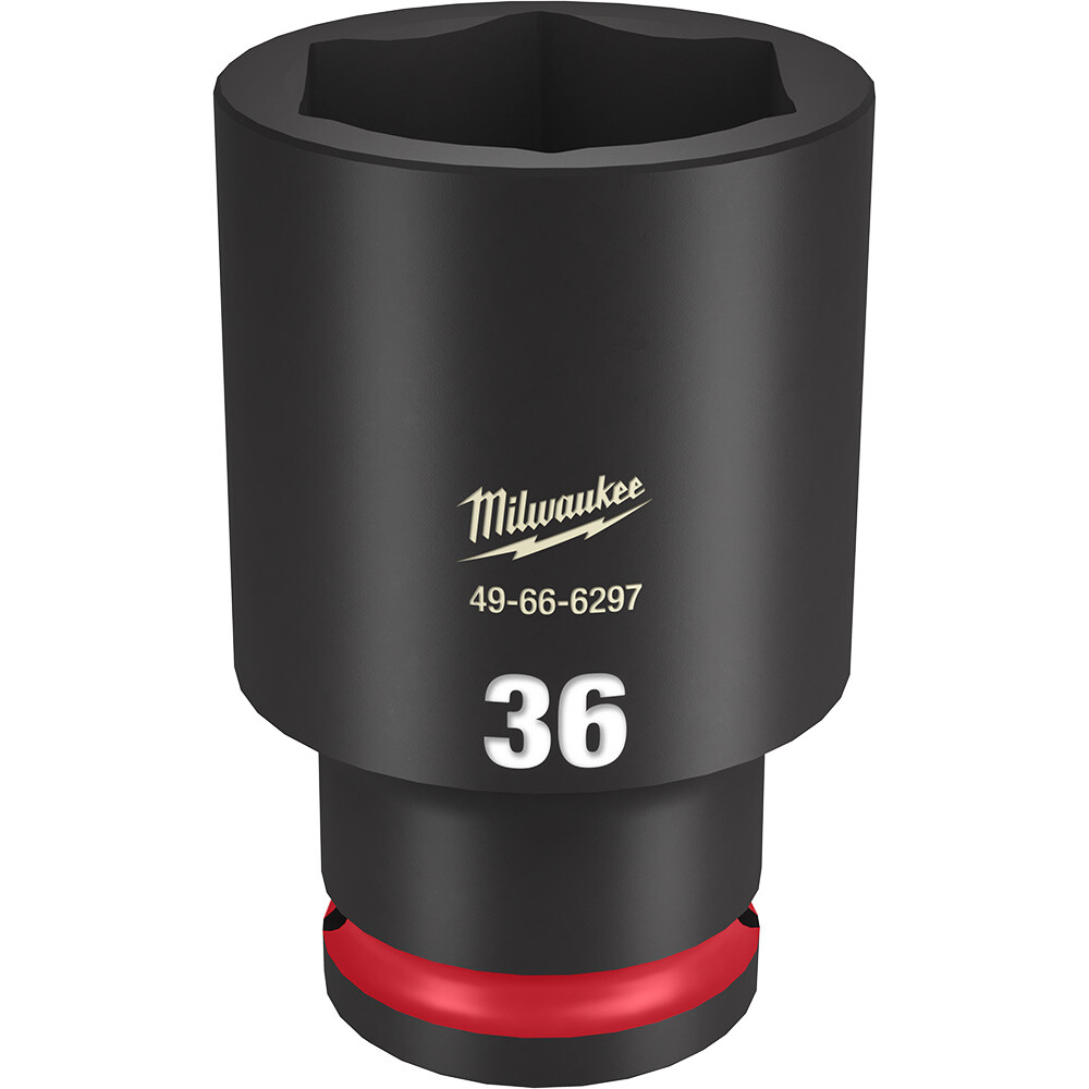 Milwaukee 49-66-6297 SHOCKWAVE Impact Duty 1/2 Drive 36MM Deep 6 Point Socket