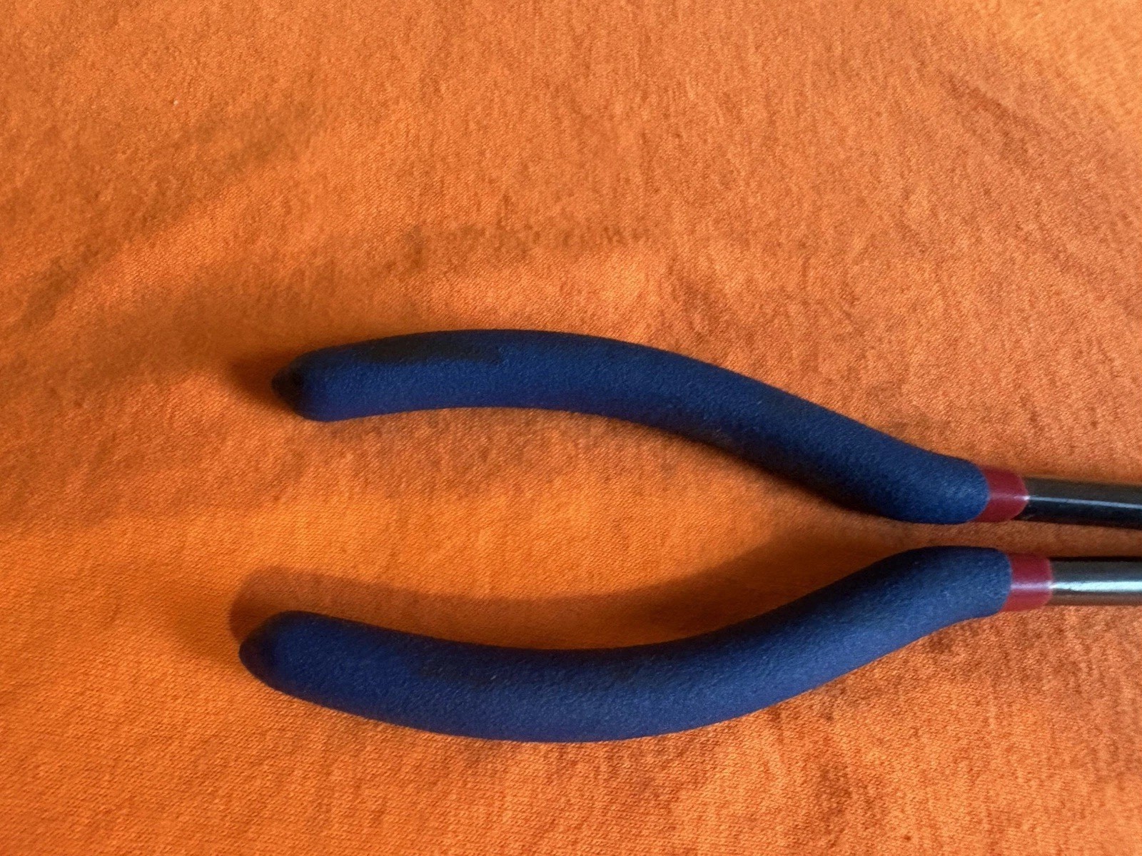 LARGE Westward 1UKK6 Long 11″ Reach Nose Needle Pliers Hand Blue Handle Mechanic