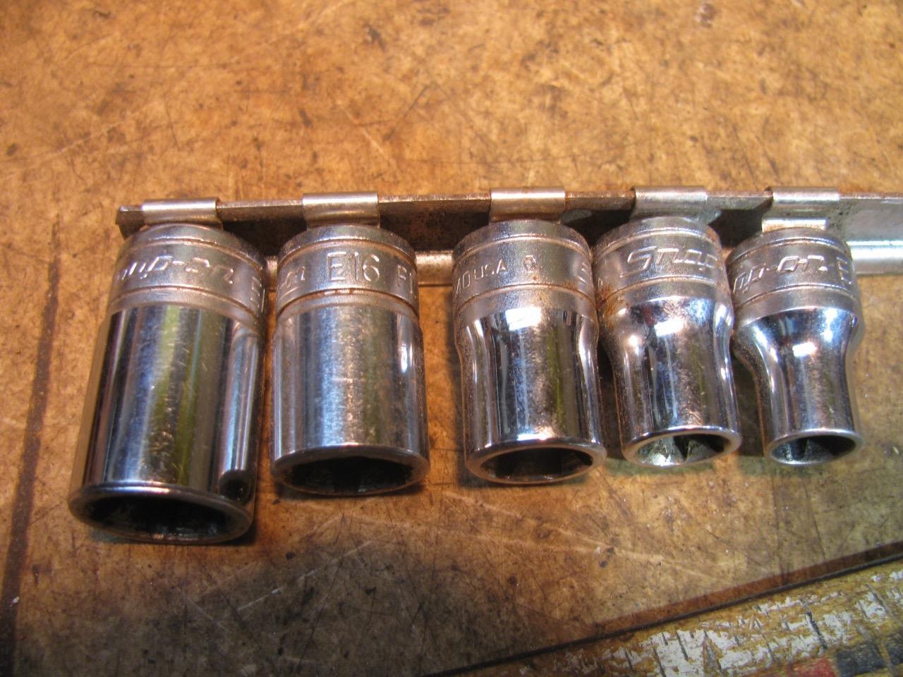 Snap On Inverted Torx Socket Set 3/8″ Drive E10 E12 E14 E16 E18
