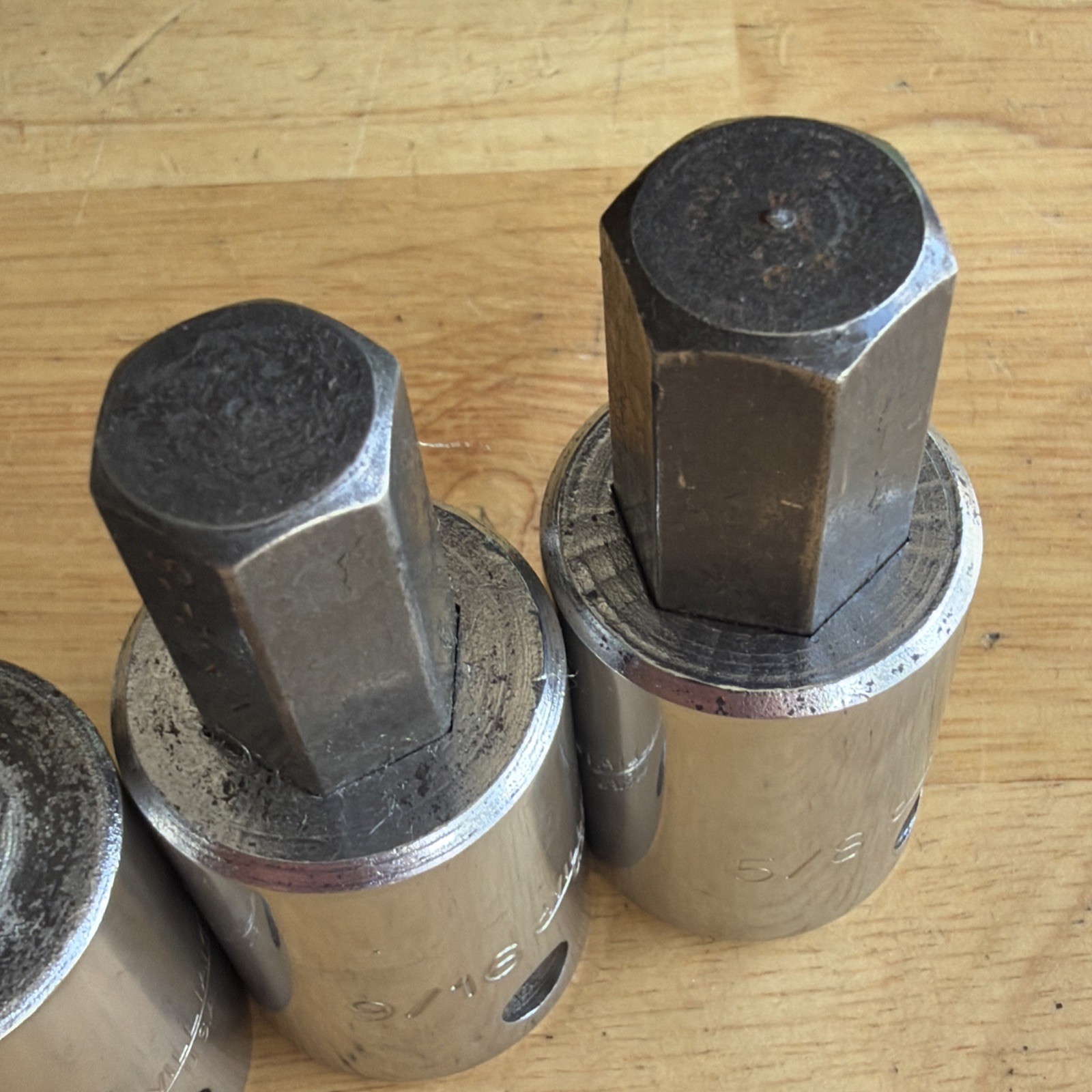 Williams SAE Hex Bit Driver Socket Set 1/2″ Drive 1/4″ to 5/8″ 6pc USA READ!
