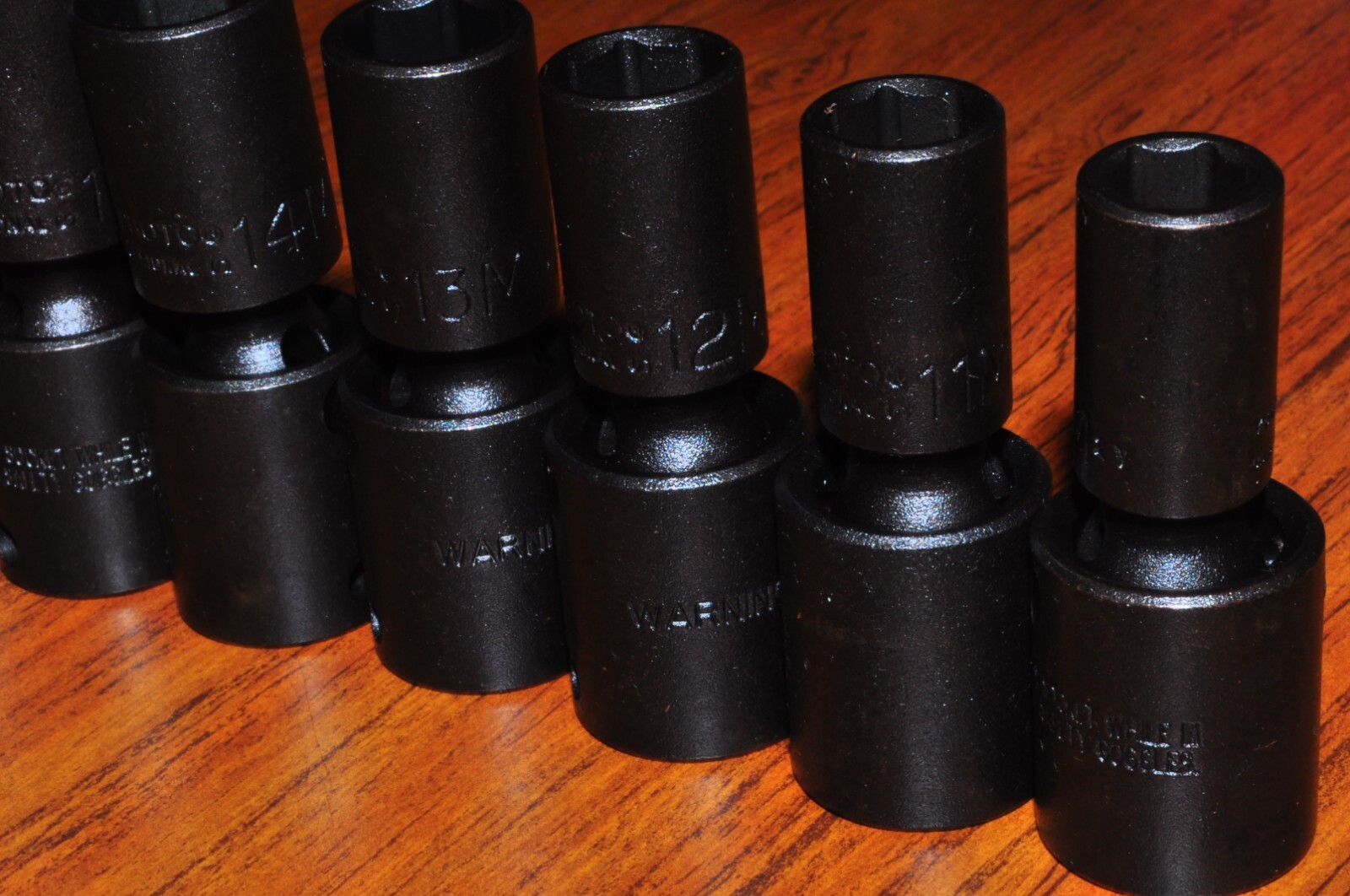 PROTO J72135M 3/8″DR10PCS DEEP UNIVERSAL IMPACT SOCKET METRIC 10-19 MM- 6 POINT