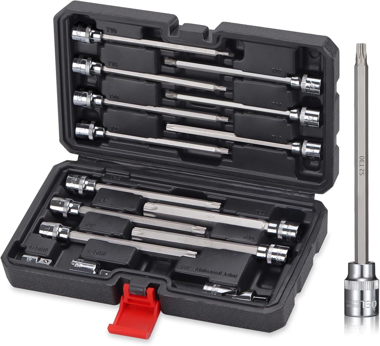 15-Piece Extra Long Torx Bit T10 T15 T20 T25 T27 T30 T40 T45 T47 T50 T55 T60