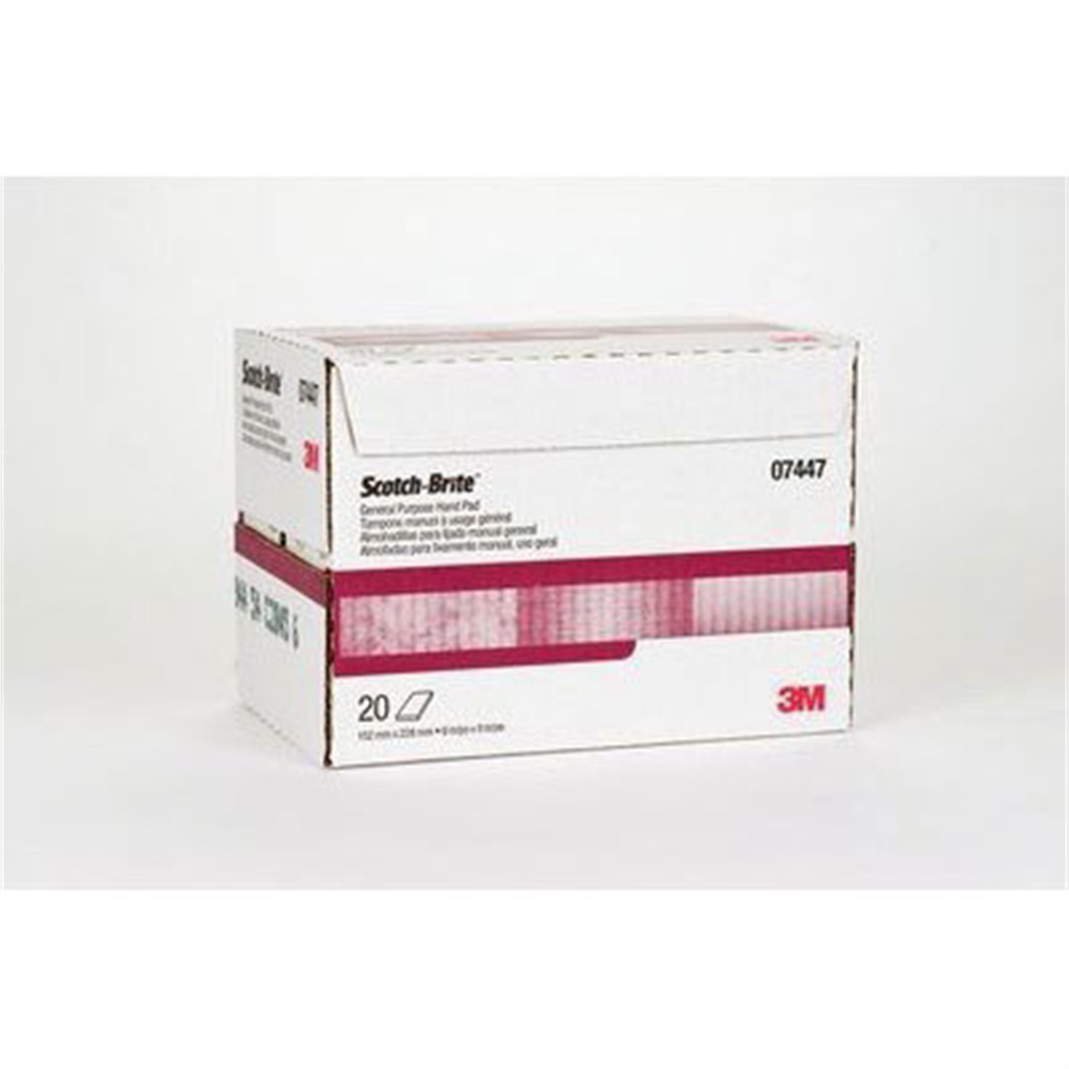 3M 7447 General Purpose Hand Pad Non Woven Abrasive 9 x 6 Inch