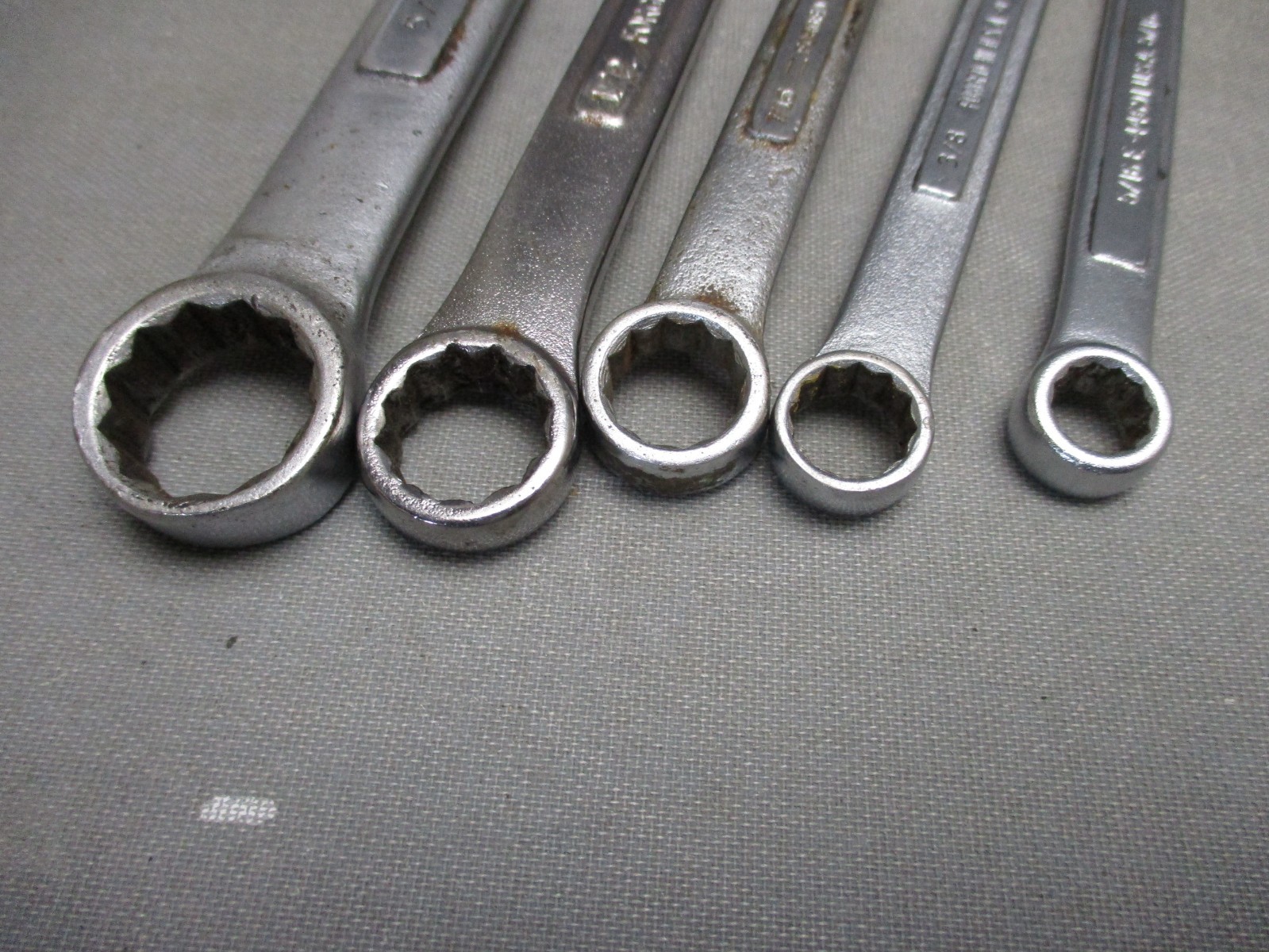 Lot of 9 Craftsman & SK Combination Wrenches SAE 5/16″ – 7/8″ 12pt.
