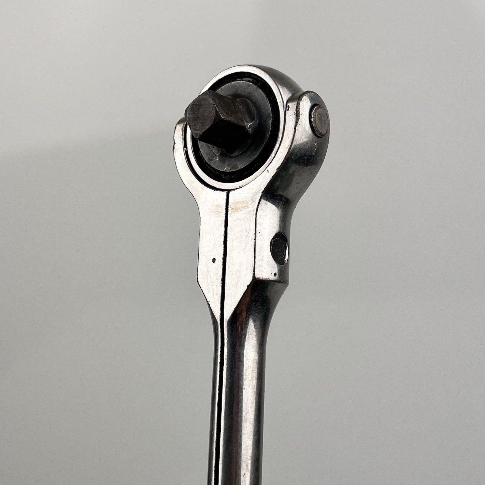 Snap On Tools 3/8″ Drive Swivel Head Roto Ratchet F747A Black Hard Handle