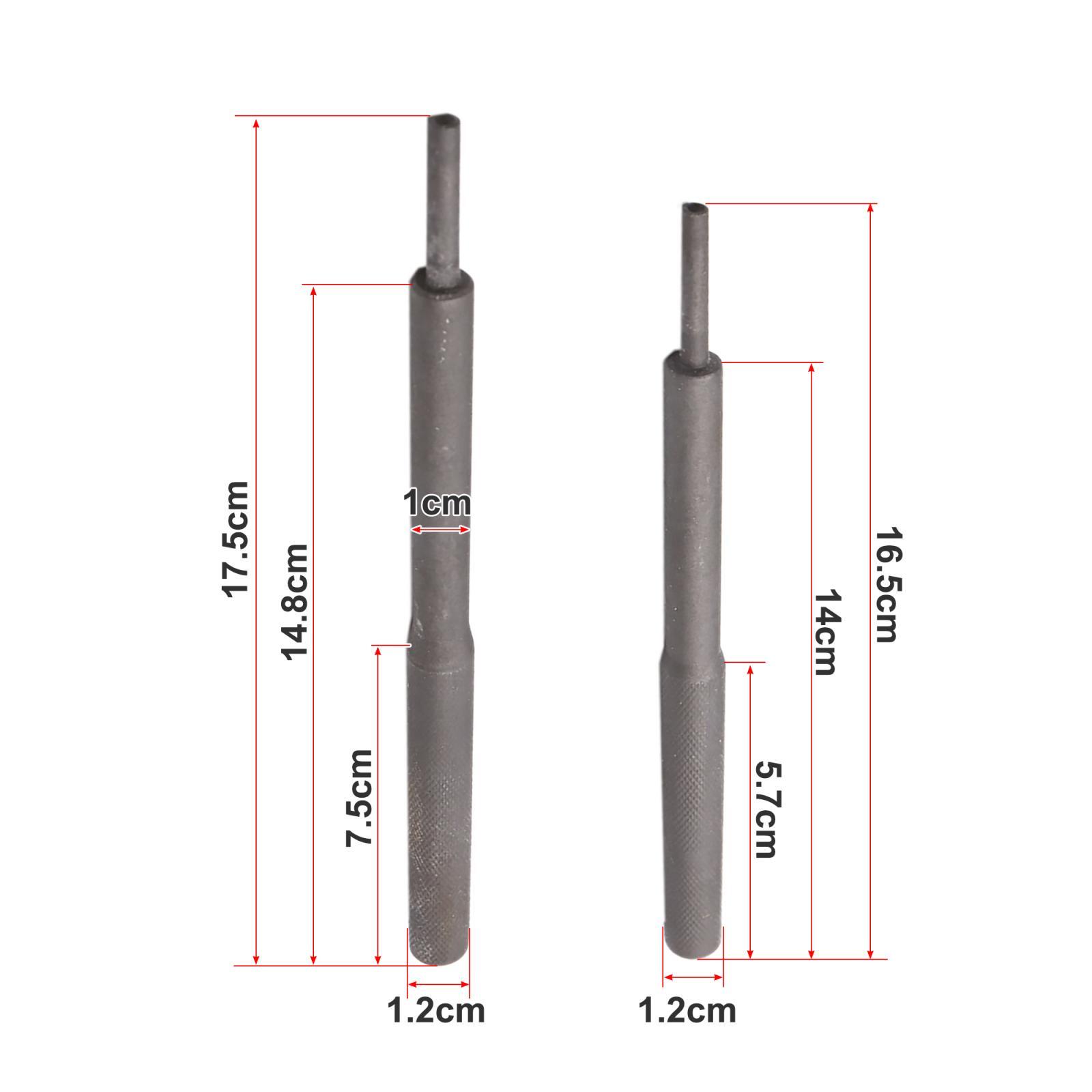 2pcs Dark Gray Universal Valve Guide Remover Grinding Stick Lapping Tool for Car