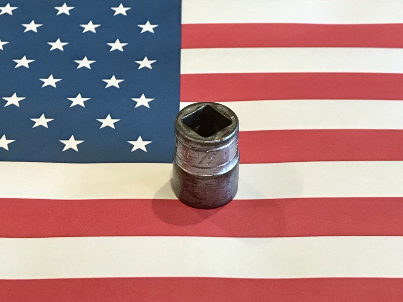 1956 Vintage Snap-on 1/2” Shallow Socket, 12 Point, 3/8″ Drive, F 161 USA 🇺🇸