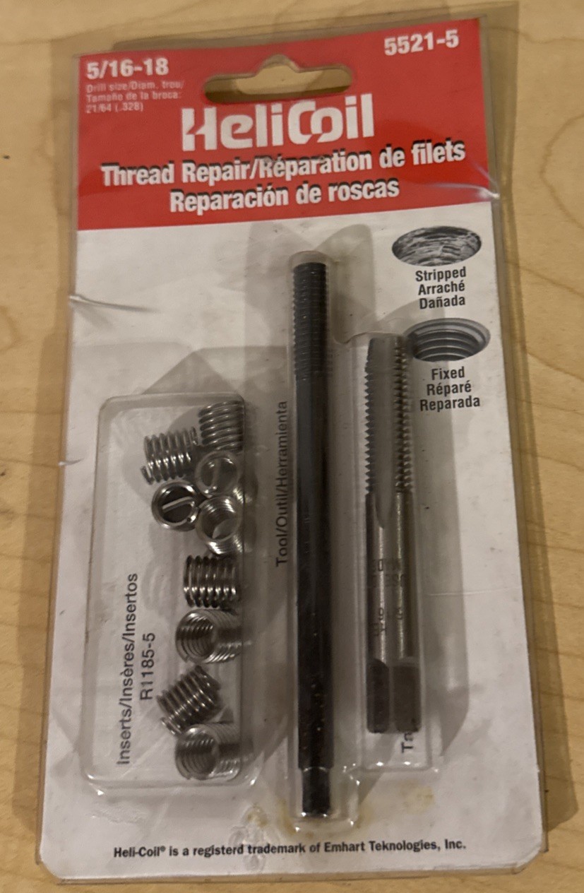 HeliCoil 5521-5 Thread Repair Kit 5/16-18 Coarse Thread Inserts NOS Free Ship