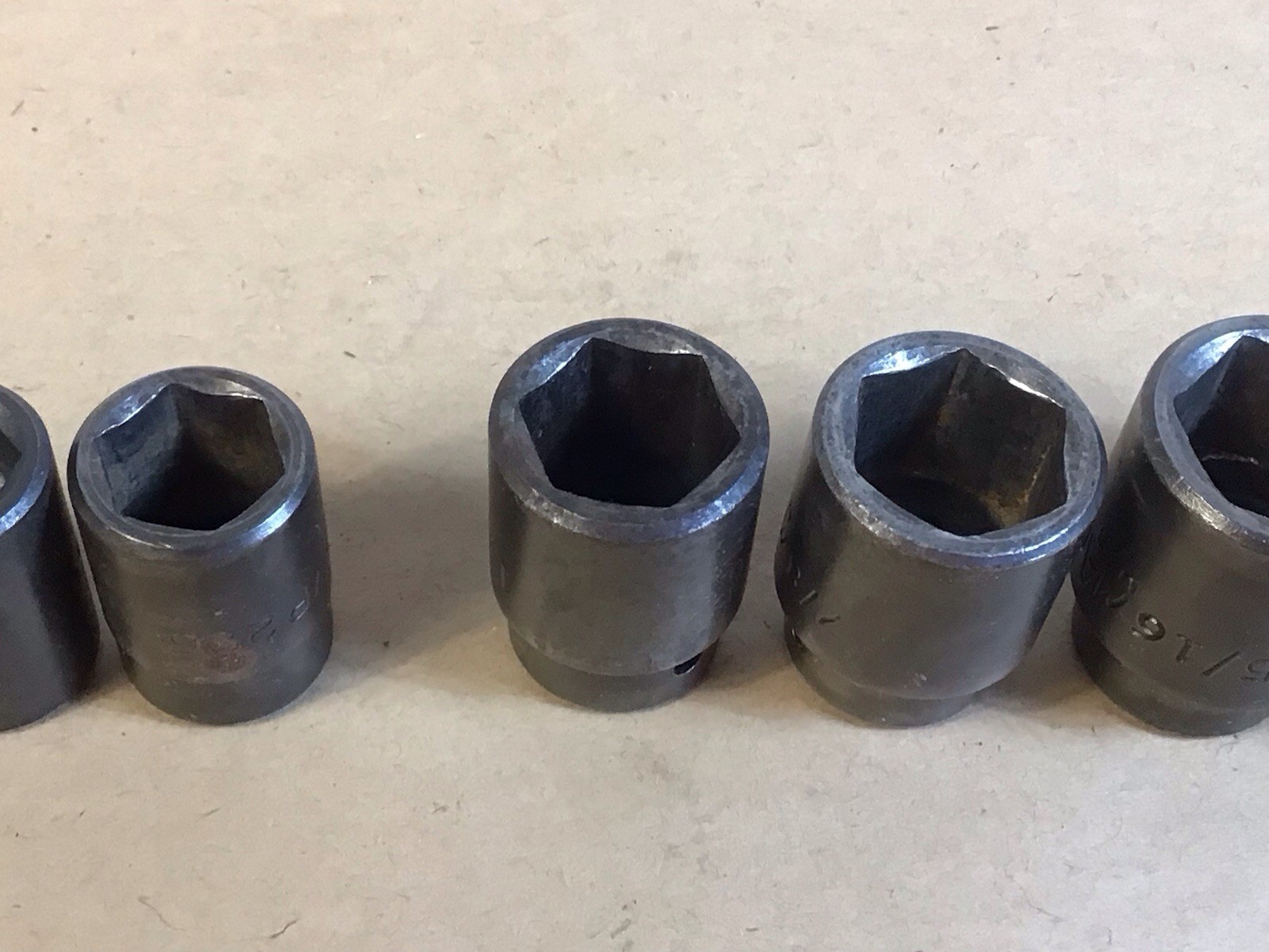 Mac Tools 1/2″ Drive 3/8” To 1” 6PT SAE Shallow Impact Socket Set NO 3/4” SOCKET
