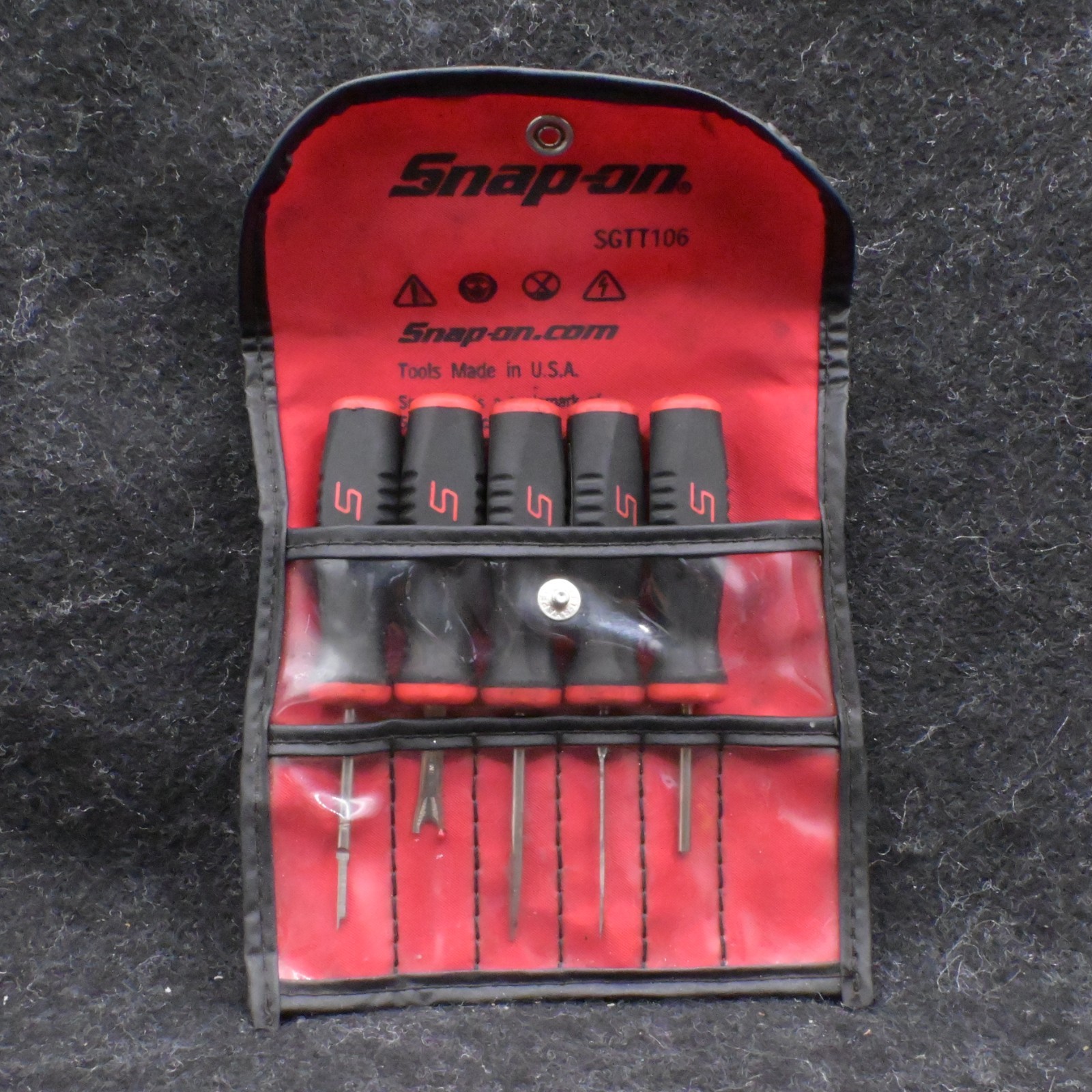 Snap-on SGTT106A 5 Piece Terminal Tool Kit Harness Sheathing Ripper MISSING 1