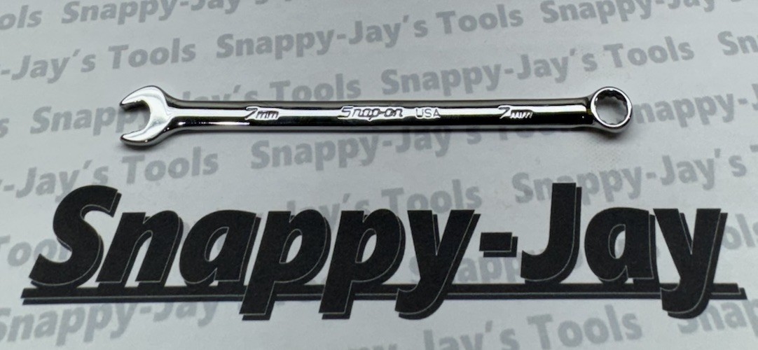 Snap-on Tools USA NEW 7mm Metric 12pt Flank Drive PLUS Combination Wrench SOEXM7