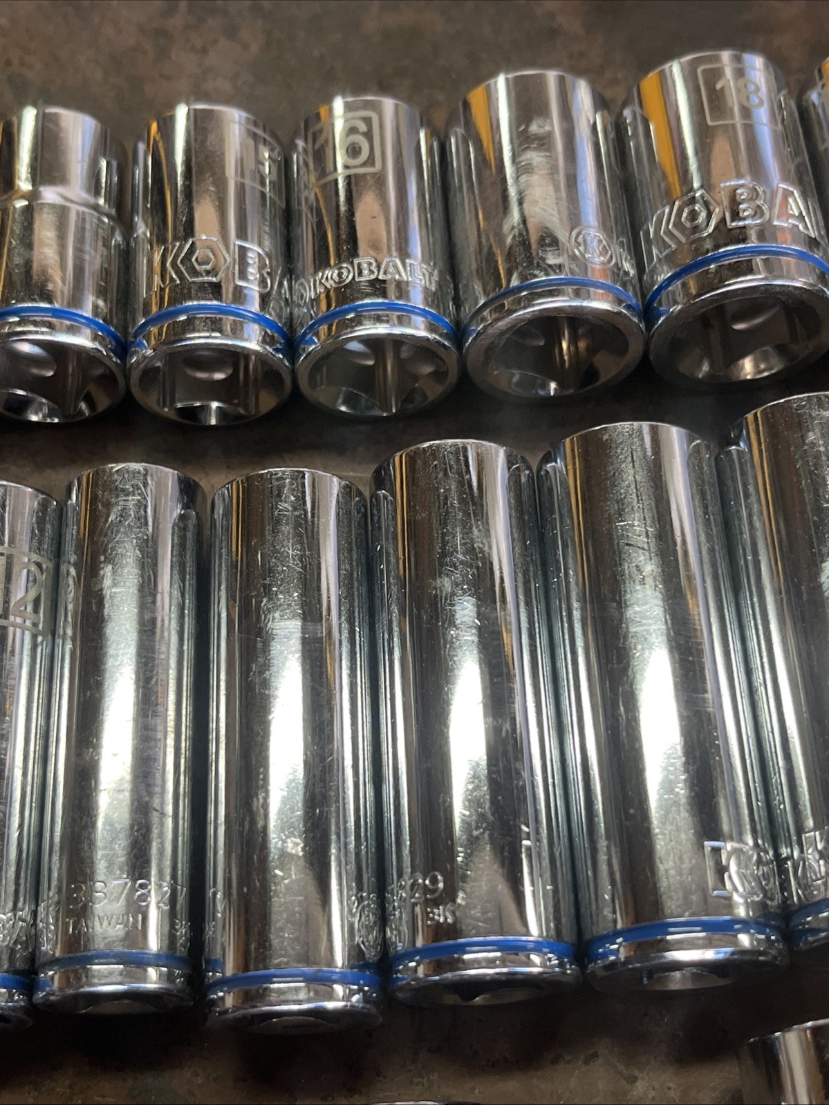 🔥 Kobalt 1/4 3/8 1/2 Drive 55 Piece 6 & 12 Point Short Mid Deep Socket Set Lot
