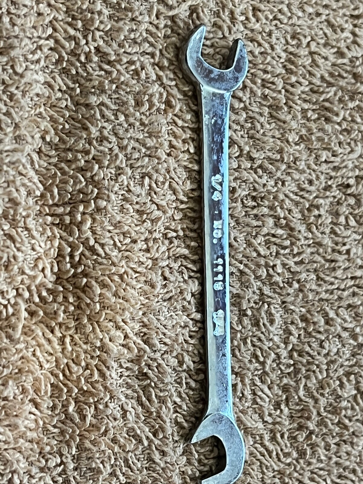 VINTAGE 1/4” Armstrong ARMALOY Wrench USA # 1116 Armaloy VGC CLEAN USA